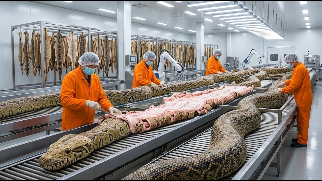 Inside the Snake-Leather Factory | From Wild to Luxury