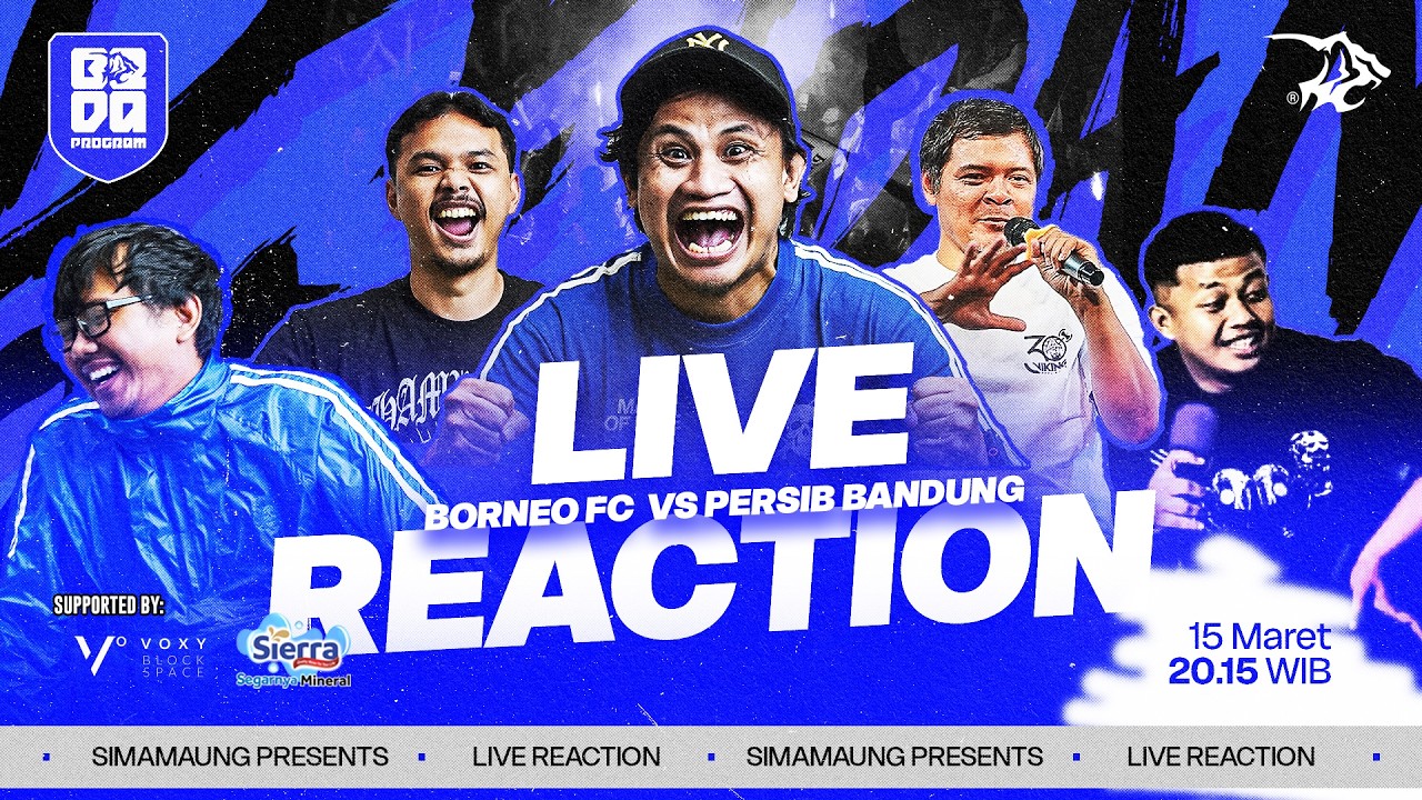 LIVE REACTION BORNEO FC VS PERSIB BANDUNG