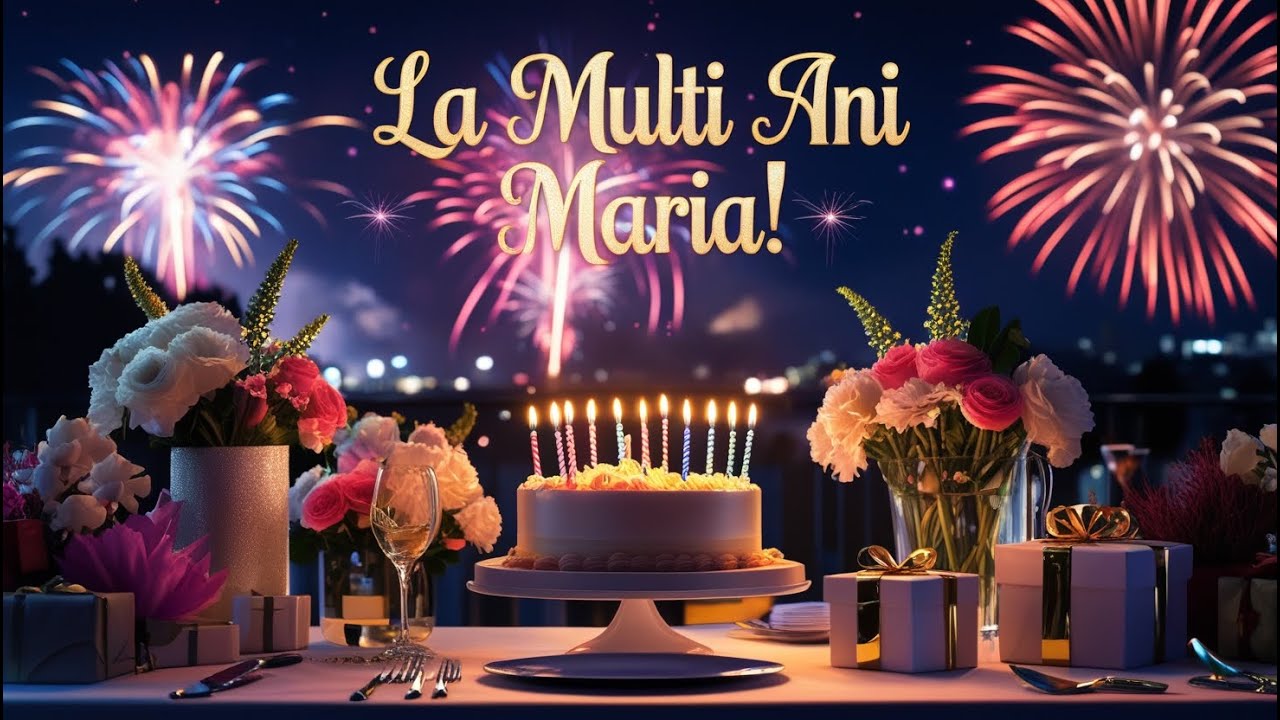🎉 La Mulți Ani, Maria! 🎂 | C&acirc;ntec de aniversare pentru o zi specială 🎶