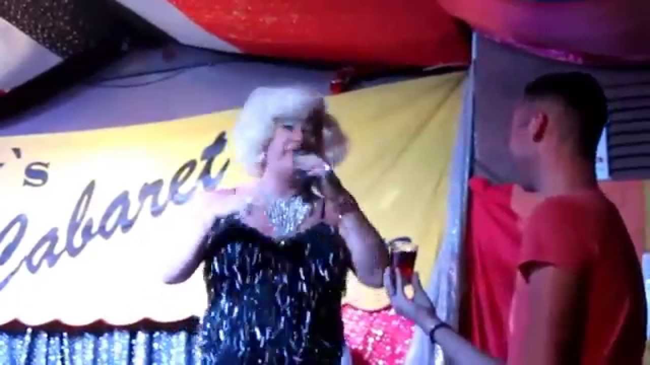 Winter Warmer, Rickys Cabaret Bar 2013 Miss Jason on stage