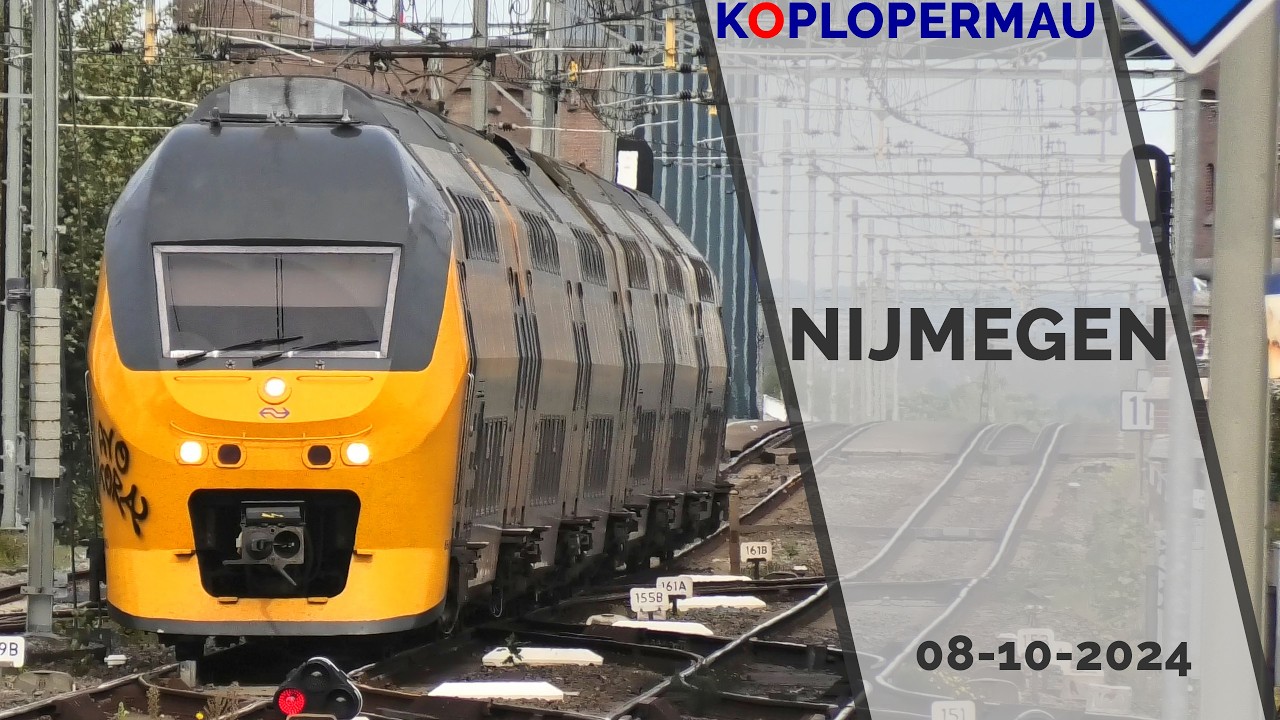 Treinen op station Nijmegen - 8 oktober 2024