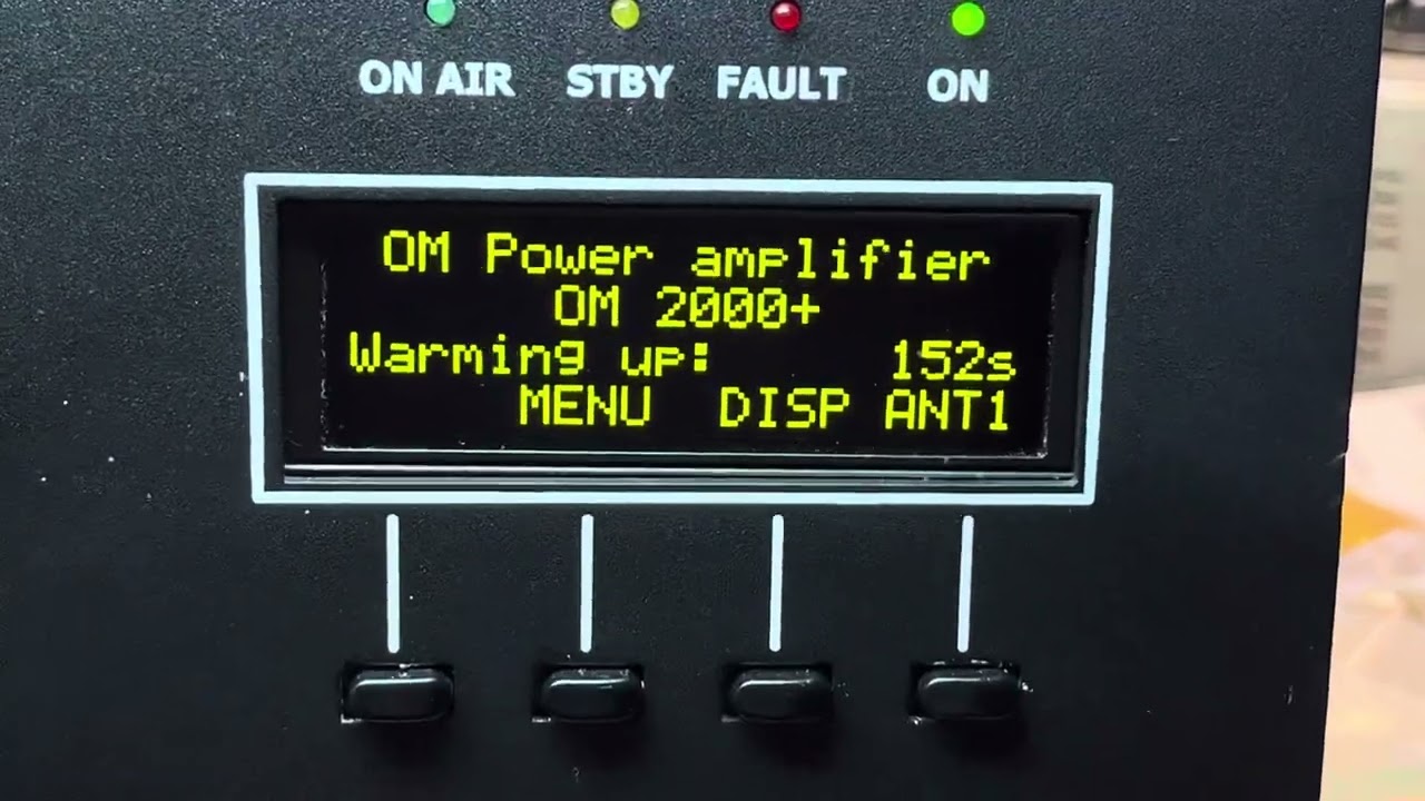 OM Power OM2000+ Initial Power Up Sequence after some repair and rebuild.