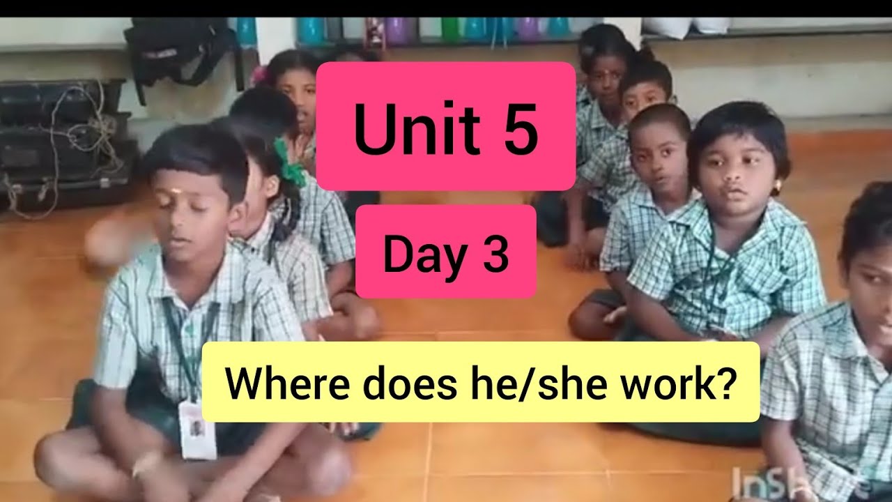Term 3 Unit 5 Day 3 Introducing structure Where does she work English Ennum Ezhuthum