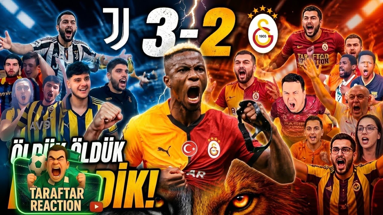 Öldük Öldük Dirildik! 🦁 | Juventus 3-2 Galatasaray Maç Tepkisi!
