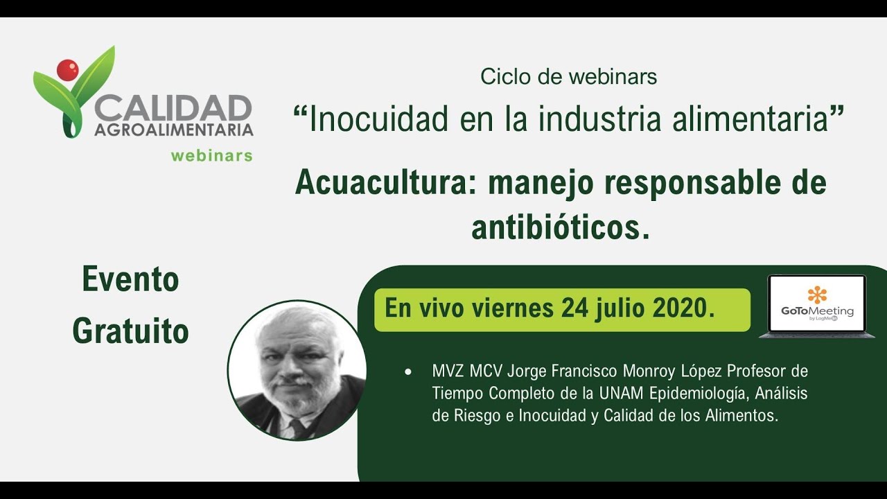 Webinar Acuacultura: manejo responsable de antibióticos