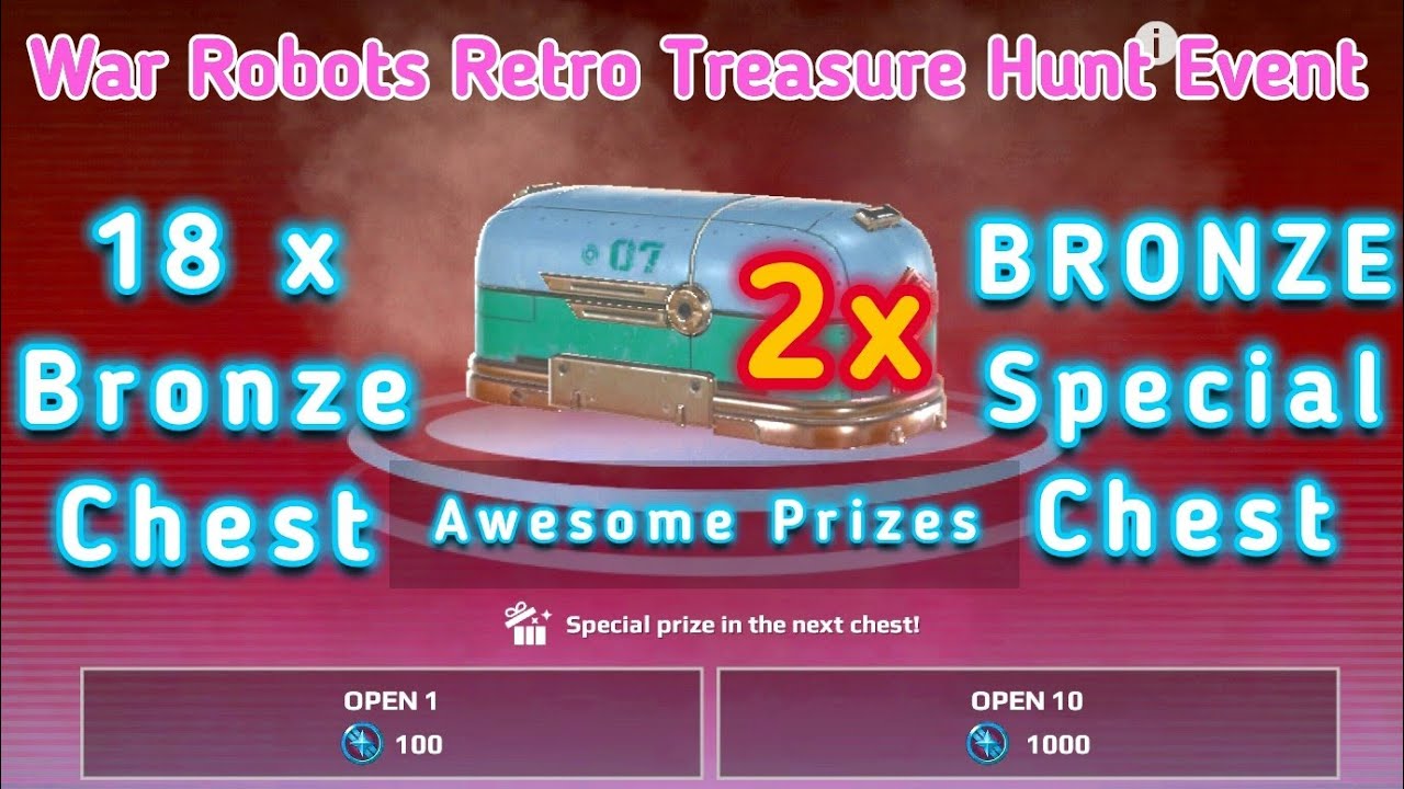 War Robots. 18 x Bronze Chest + 2 x Special Chest. Double Special Chest Opening. 😍