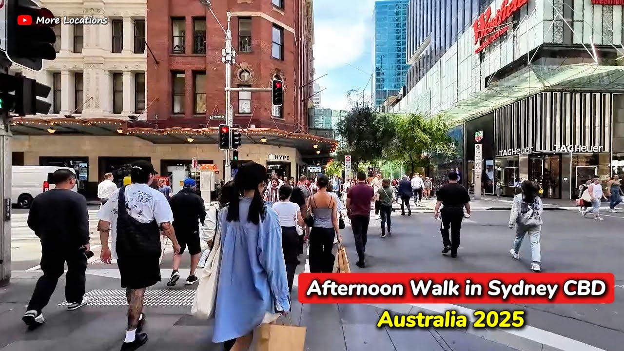 Afternoon Walk in Sydney CBD, Australia 2025