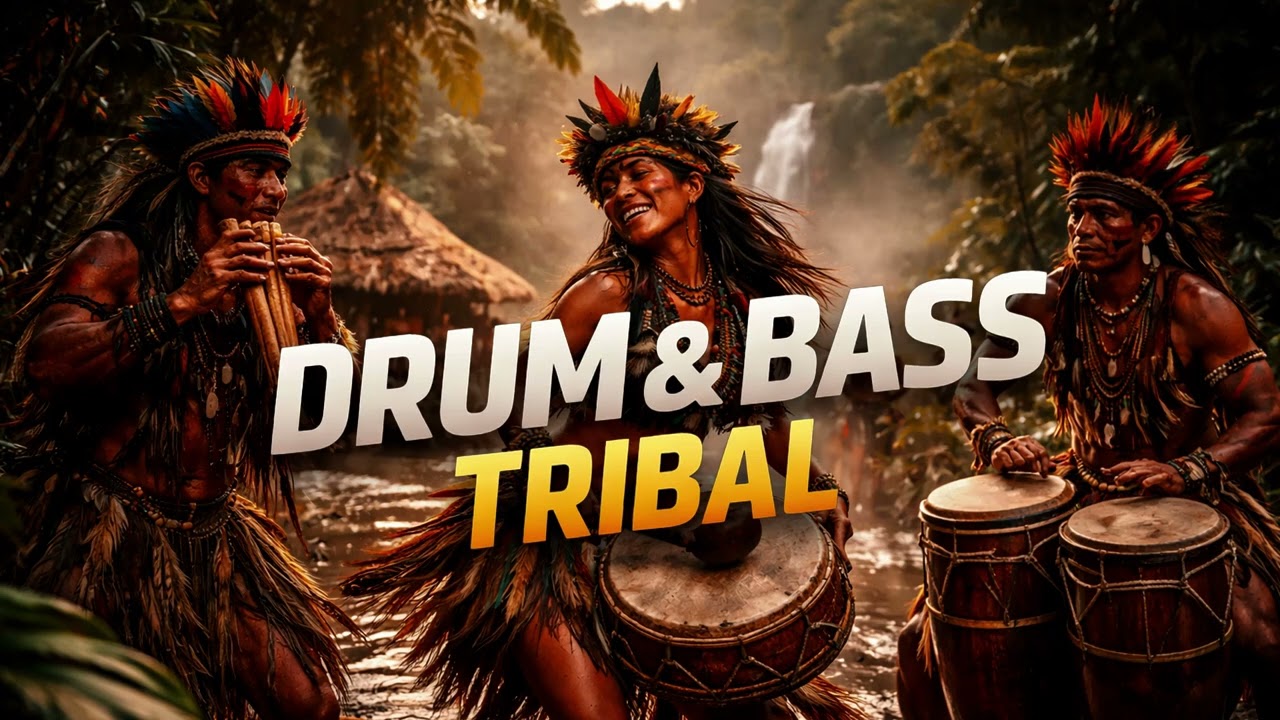 🌿 Tribal Drum & Bass | Rhythms by the River 🌊
