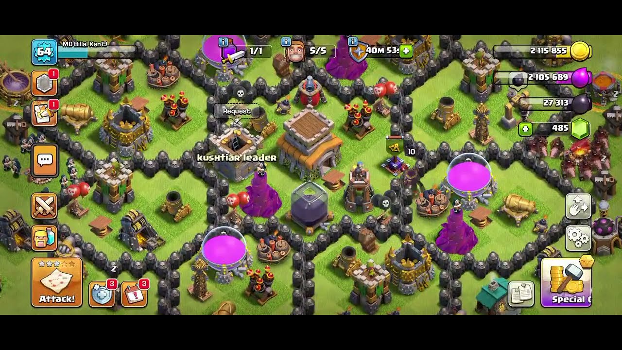 Clash of clans maltie attack video play, 💯★★★