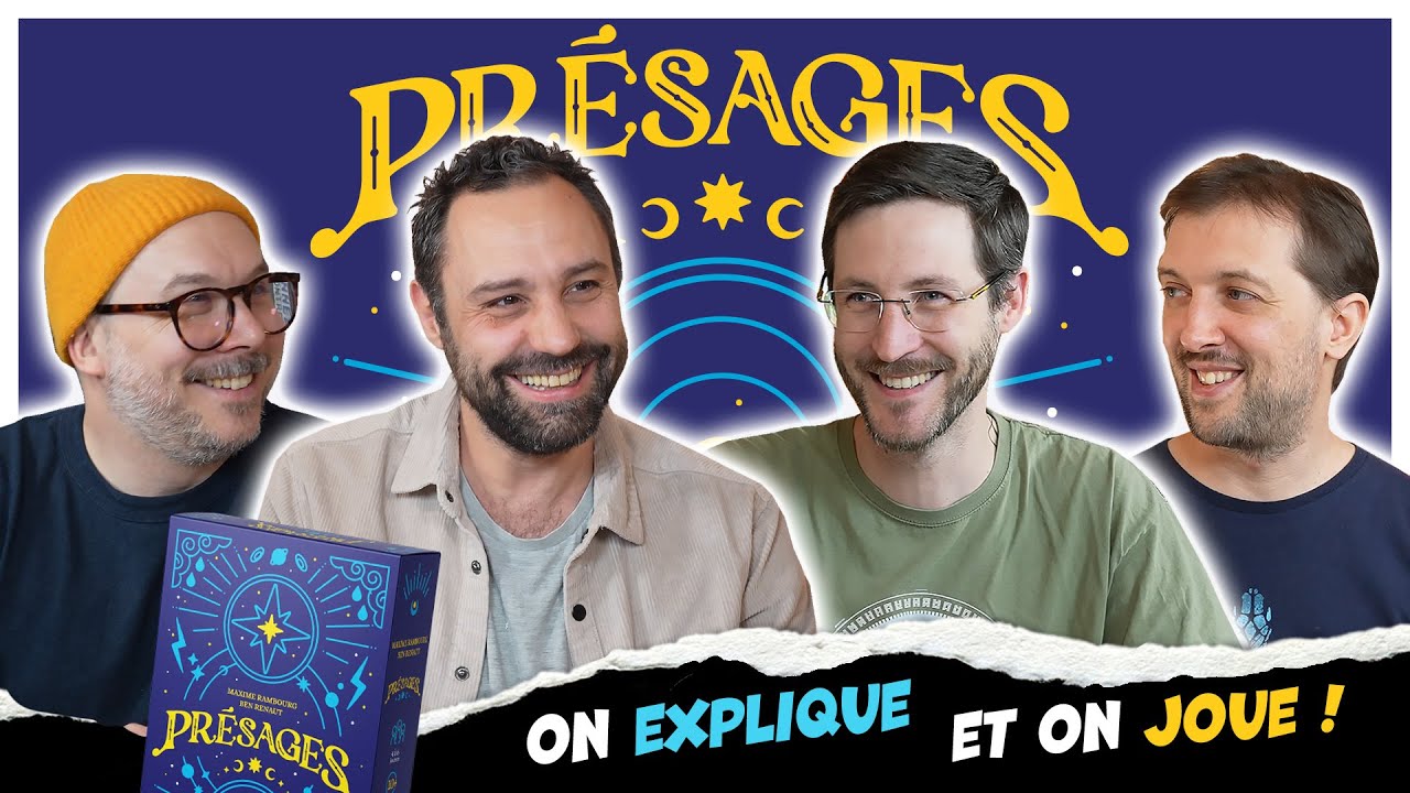 Présages, on explique et on joue (avec l'auteur, l'éditeur et l'illustrateur)
