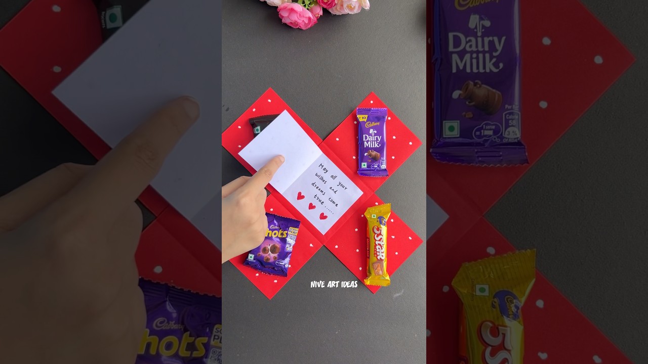 Easy Chocolate Gift Box Making / Birthday Gift Idea For Bestfriend / DIY Paper Gift Box #shorts
