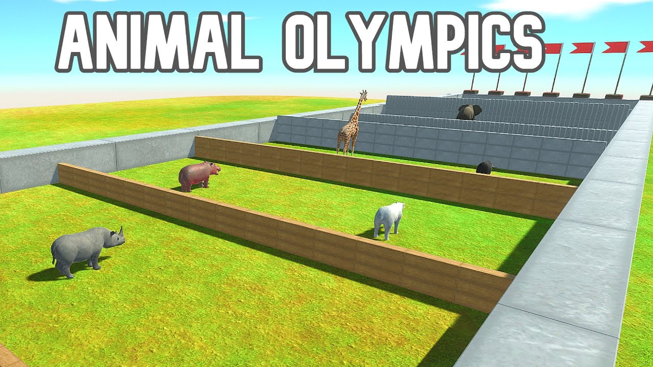 STRENGTH TEST 3 OLYMPICS - ANIMAL REVOLT TRAP RACE - animal revolt race - strategymoon simulator