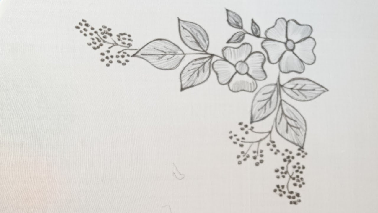 Hand embroidery beautiful corner design for dress-kurti-cushion cover etc l Elegant embroidery