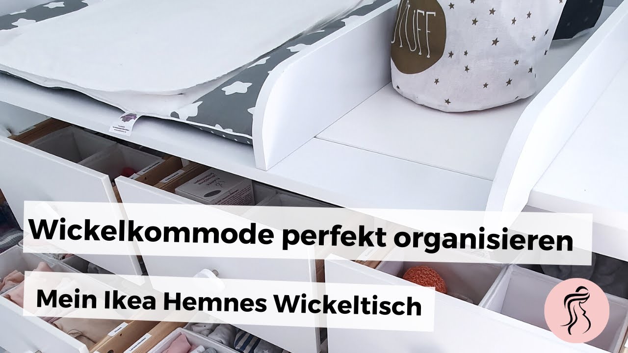 Wickelkommode organisieren - IKEA Hemnes Wickelkommode einrichten | Babyzimmer einrichten