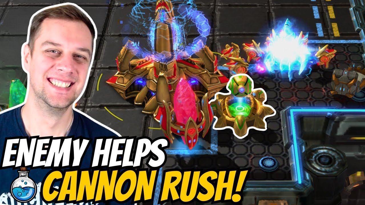 His build is my Cannon Rush wall! | Cannon Rush in Grandmaster #222 StarCraft 2