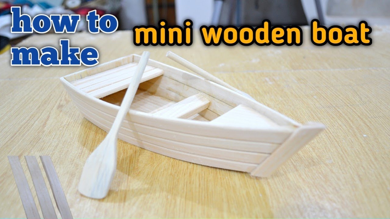 how to make mini wooden boat at home | scrap wood | easy to build 🚣‍♂️