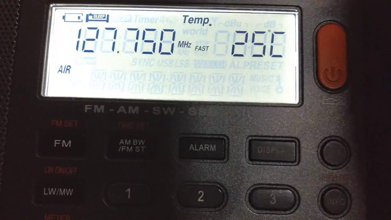 Escuta Aérea | Aeroporto de Guarulhos ATIS 127.750 MHz - XHDATA D-808