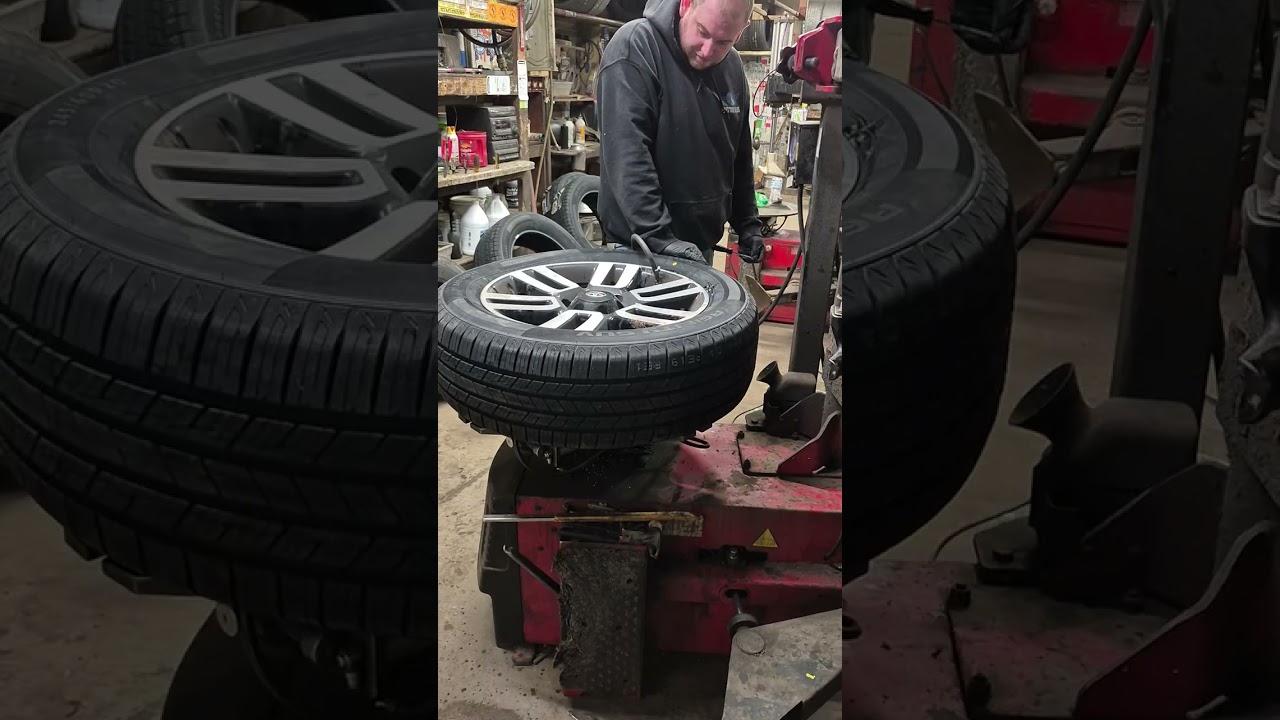 Changing a 20 on nice Toyota wheels. #automobile #fyp #toyota 