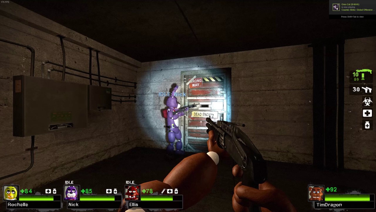 Left 4 Dead 2 with Five Nights at Freddy's characters - ZMB-13 walkthrough