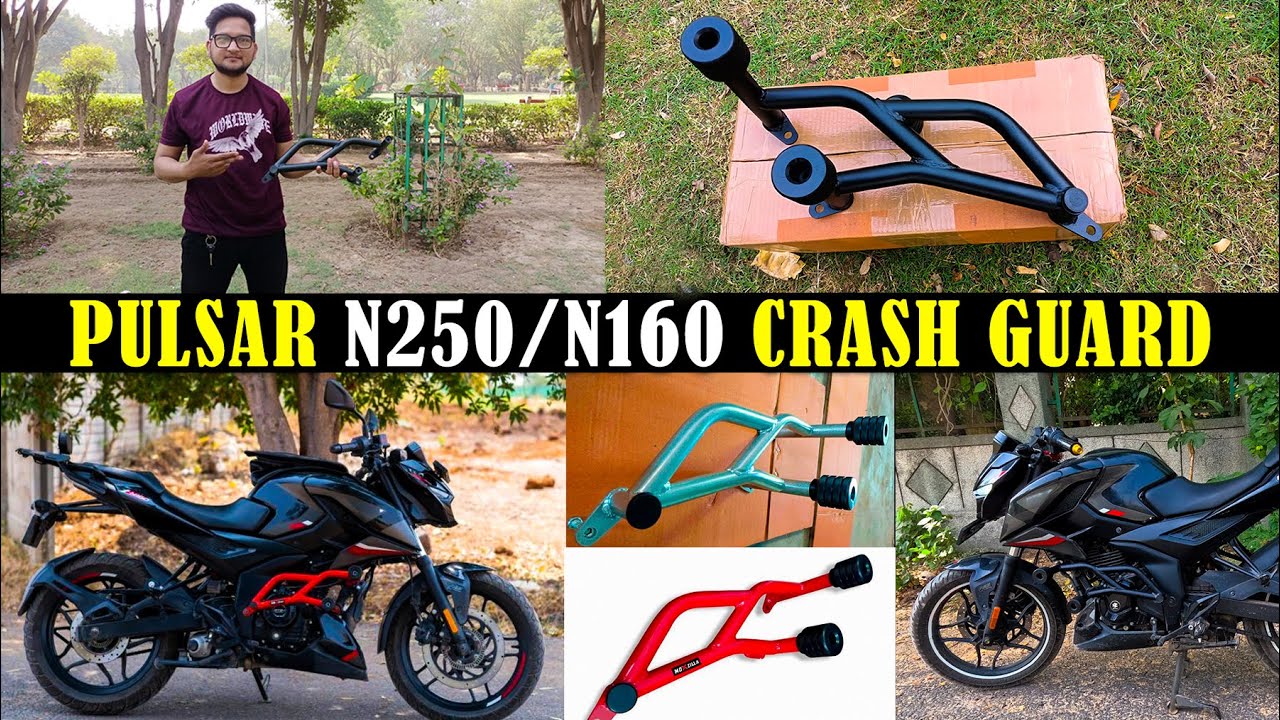 Pulsar N250 / N160 Crash Guard | Crash Guard  Installation | Delhi Moto Vlogs