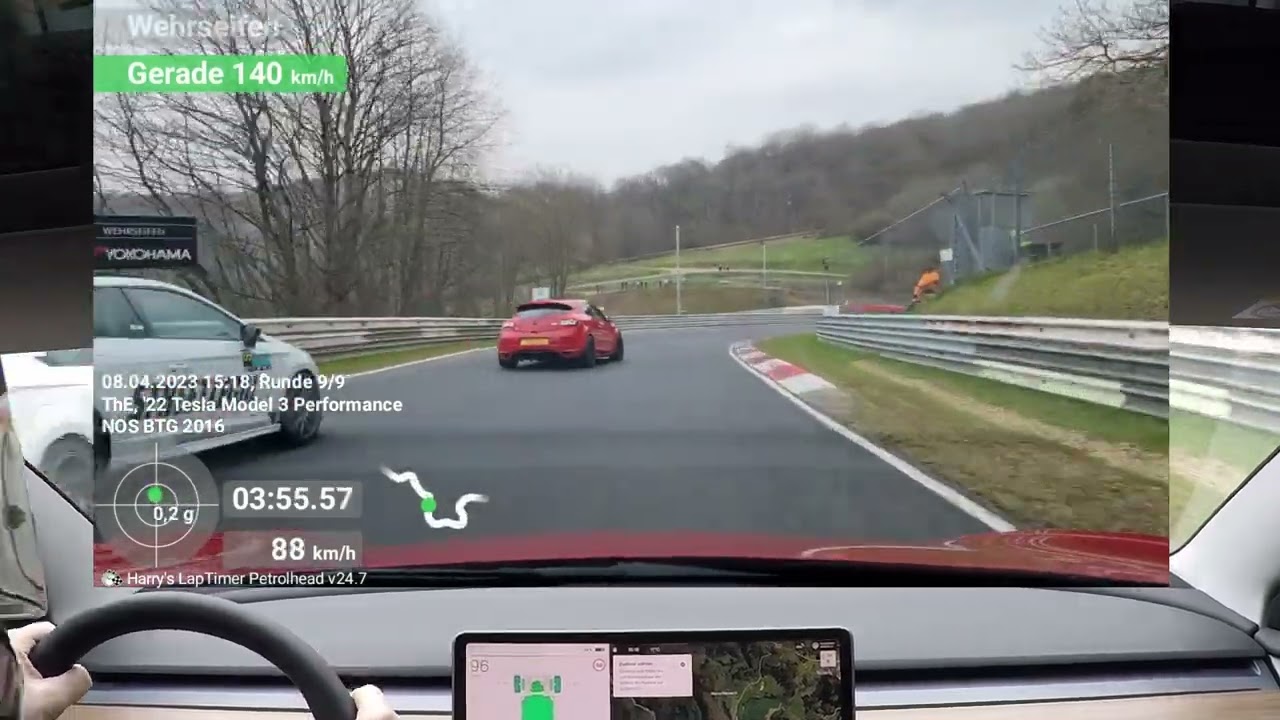 Tesla Model 3 Performance auf der Nordschleife