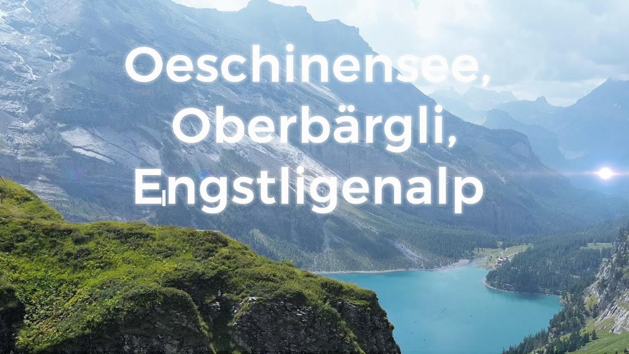Stunning Aerial Views of Oeschinnensee, Oberbargli & Enstlingenalp