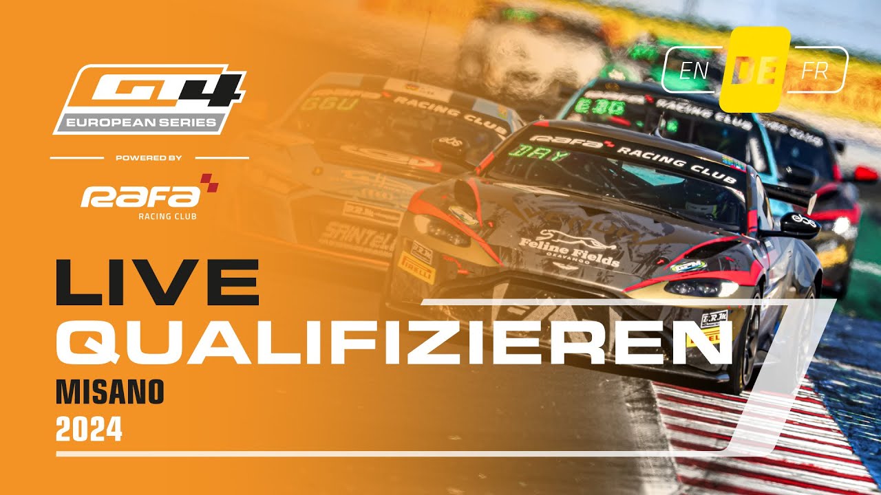 LIVE I Qualifizieren I Misano I GT4 European Series Powered by RAFA Racing Club 2024
