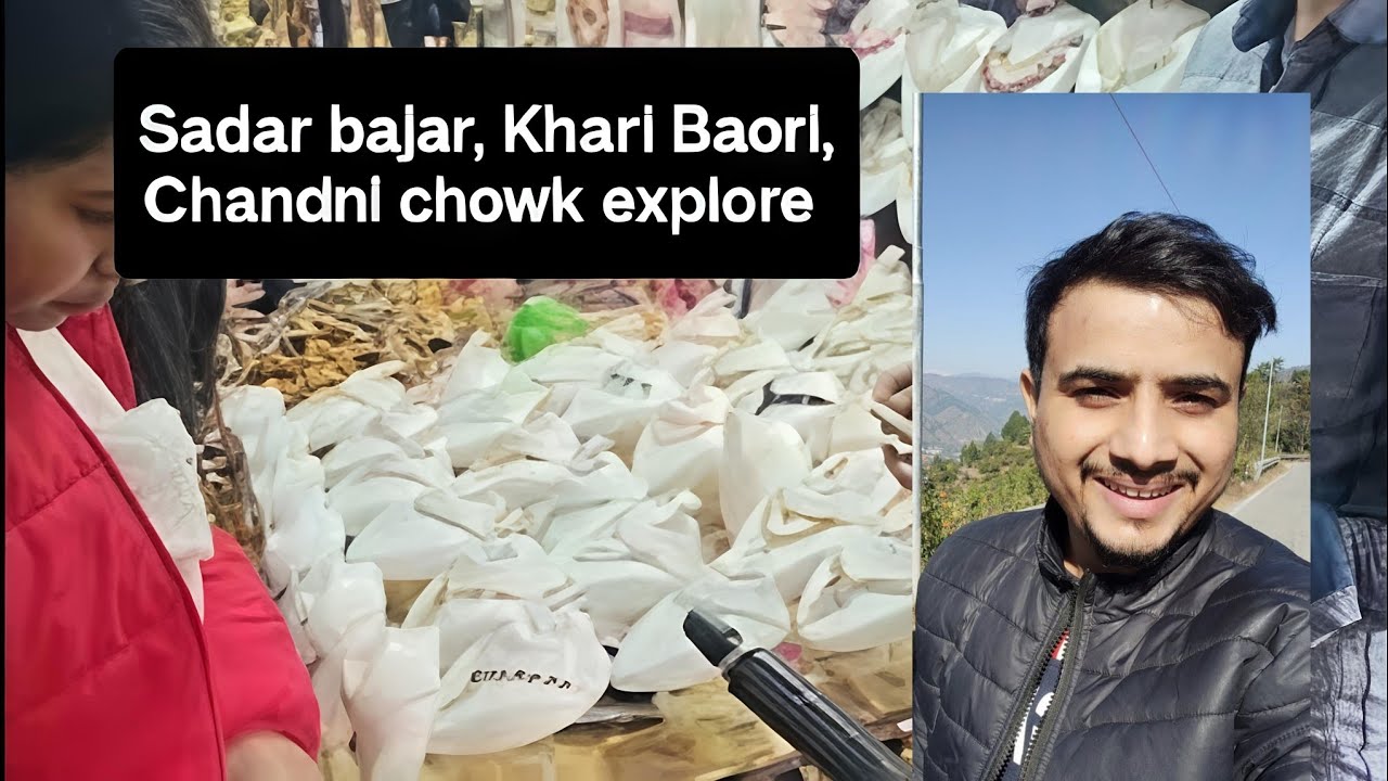Delhi's crowded markets explore by walking and Metro 🚇