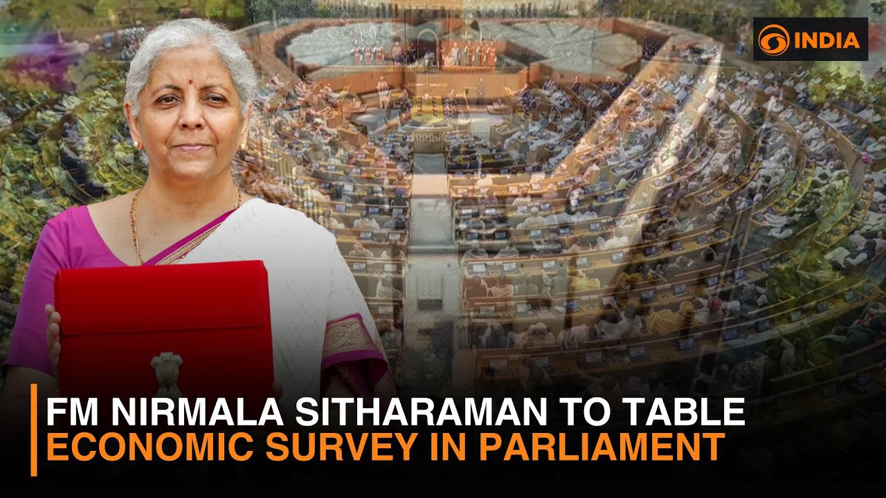 FM Nirmala Sitharaman to Table Economic Survey in Parliament | Latest Updates | DD India Live