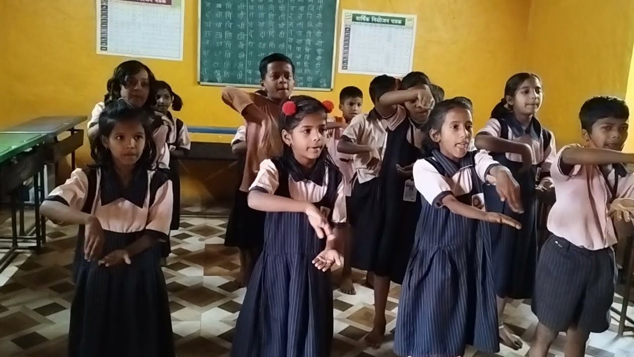 Class 3 english poem | mix a pancake | A English poem | 3rd std | student activity | action