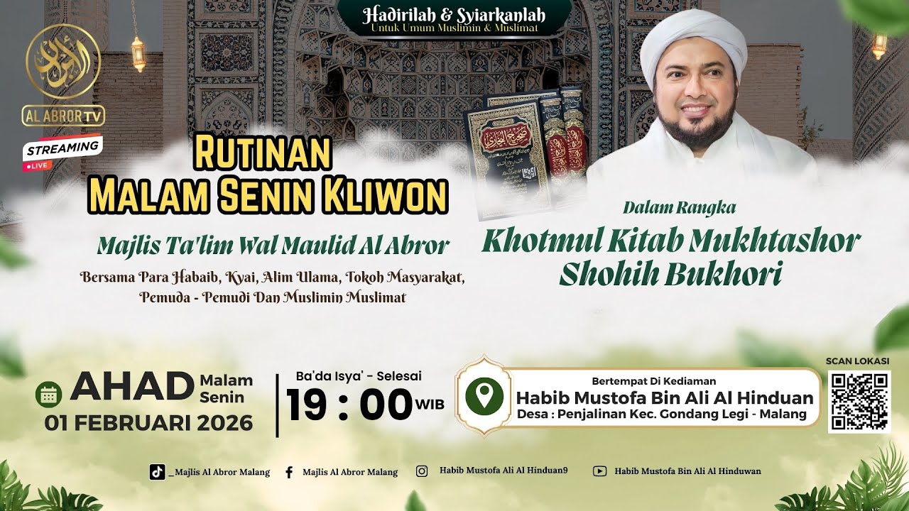 🔴[ LIVE ] MAJLIS TA'LIM WAL MAULID AL ABROR | KEDIAMAN : HABIB MUSTOFA BI ALI AL HINDUAN