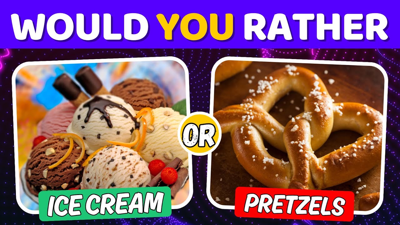 50 Delicious Would You Rather Questions | Sweet vs Savoury EDITION☑️🤯