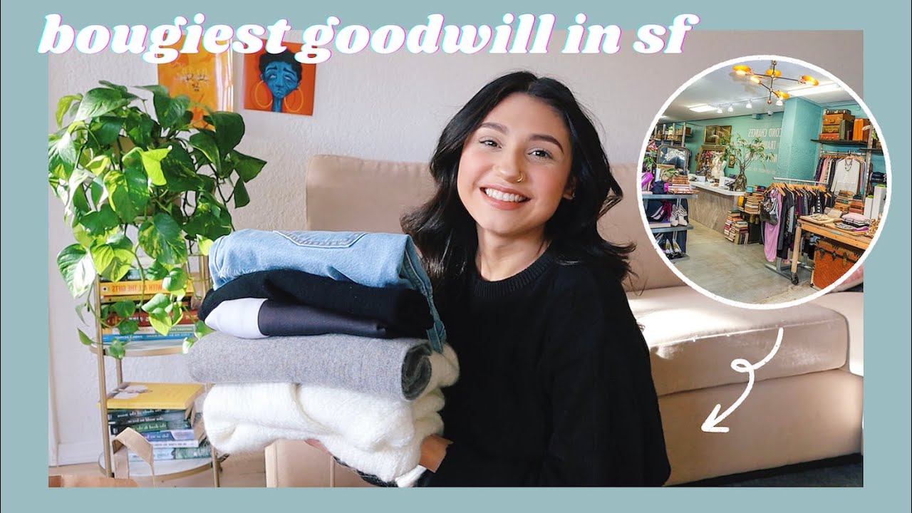 The Bougiest Goodwill in San Francisco // thrift with me + try-on haul