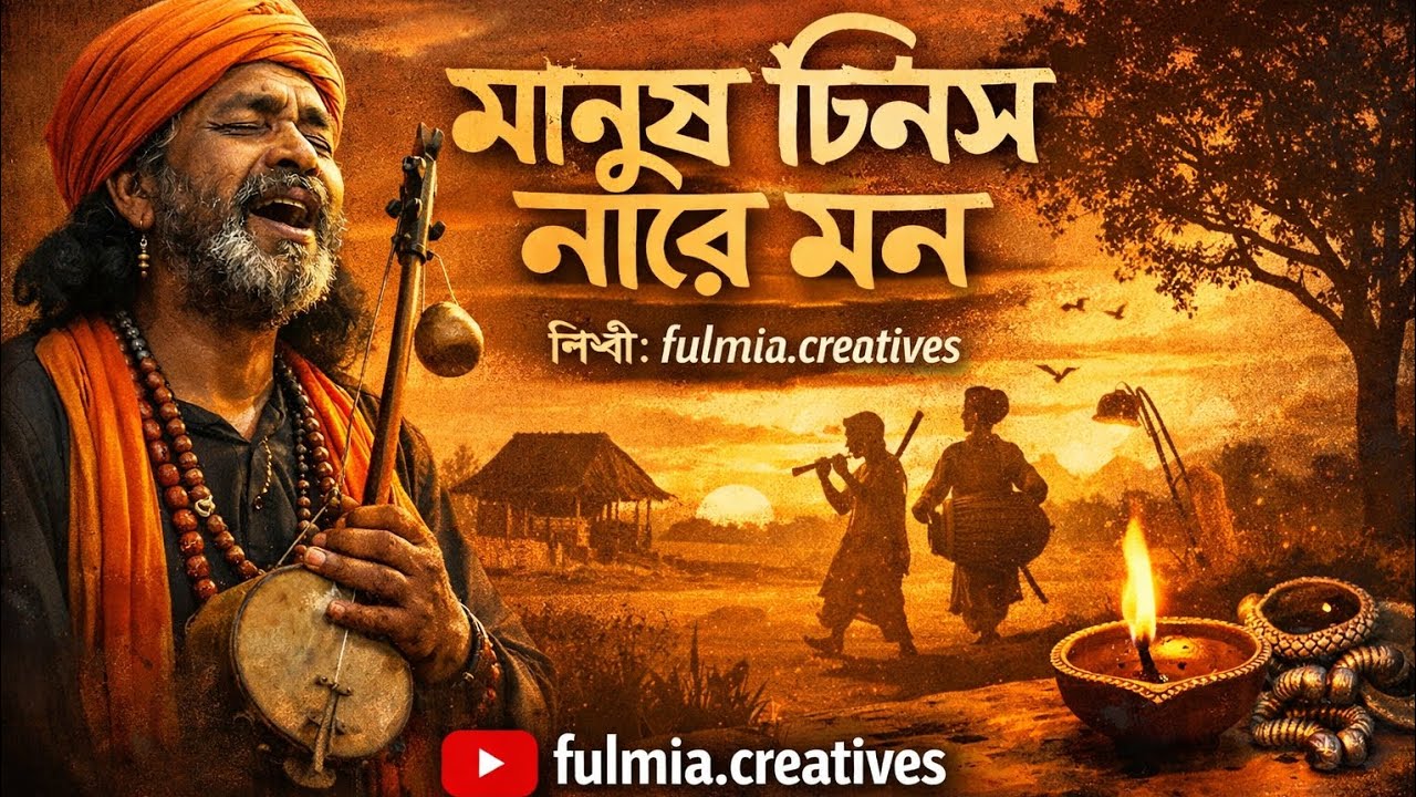 মানুষ চিনিস নারে মন🔥 fulmia.creatives🔥New Folk Song 2026🔥 বাংলা নতুন গান 🔥
