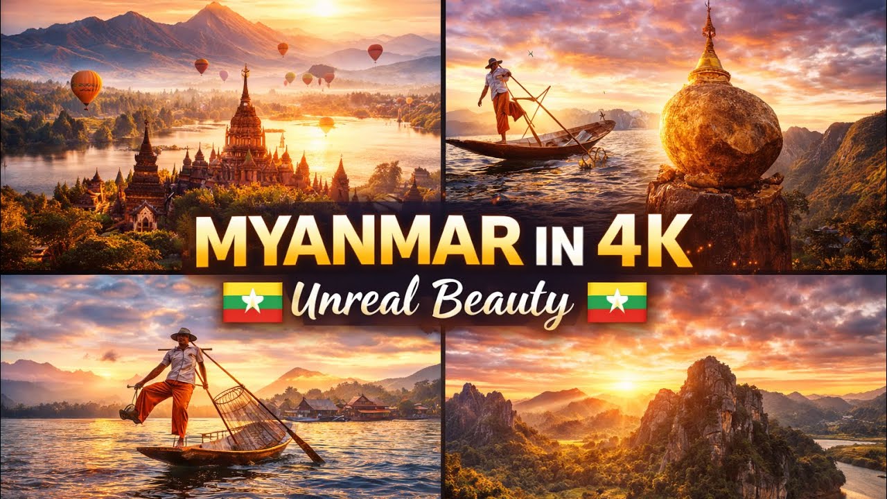 Unreal Beauty of Myanmar 🇲🇲 – 4K Cinematic Travel Footage