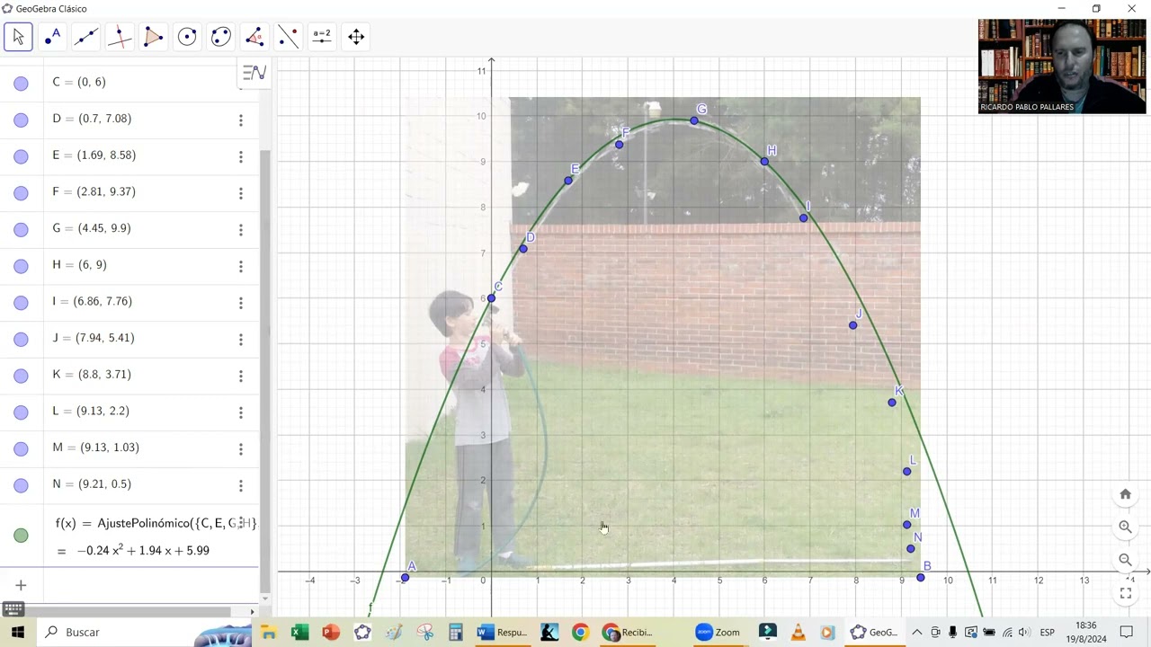 Proyecto GeoGebra tiro parabólico