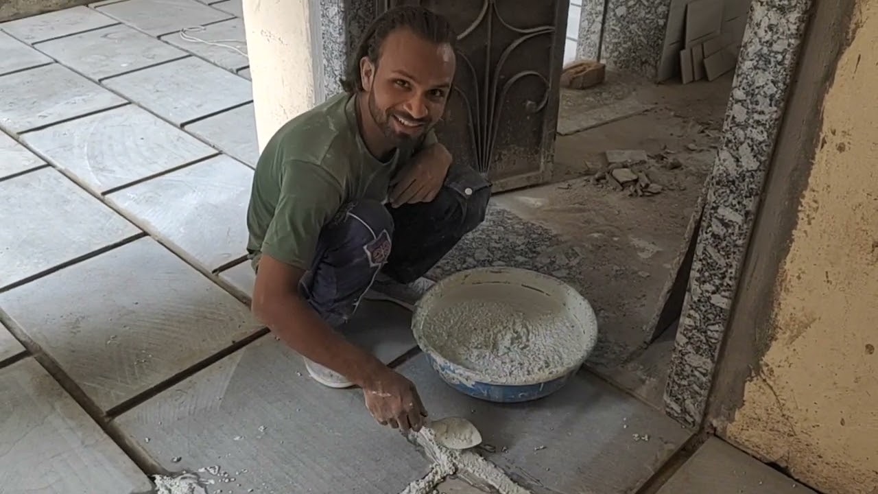 Kota stone main marble Dana kaise fill kare | kota stone floor design | kota stone floor