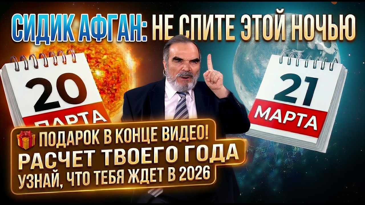 Сидик Афган предупреждает: самый МОЩНЫЙ ДЕНЬ 2026 года! ПРОГНОЗЫ НА ДЕНЬ ВЕСЕННЕГО РАВНОДЕНСТВИЯ
