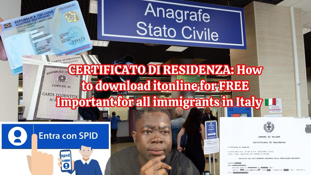 Важно для всех иммигрантов в Италии 🇮🇹 CERTIFICATO DI RESIDENZA: Как скачать его онлайн БЕСПЛАТНО