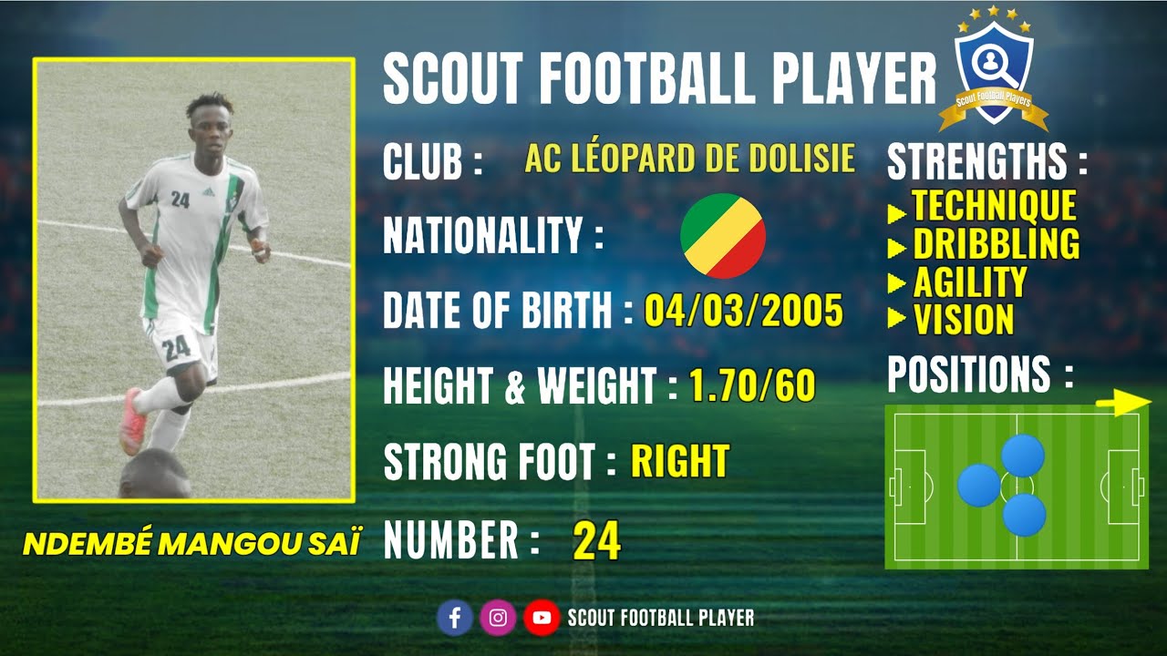 NDEMBÉ MANGOU SAÏ 🔵 MIDFIELDER 🔵 AC LÉOPARD DE DOLISIE 🔵 BEST OF 2023/24 HD