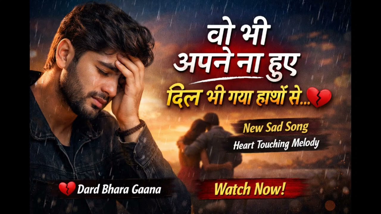 #वो भी अपने ना हुए दिल भी गया हाथों से#HeartTouchingSong