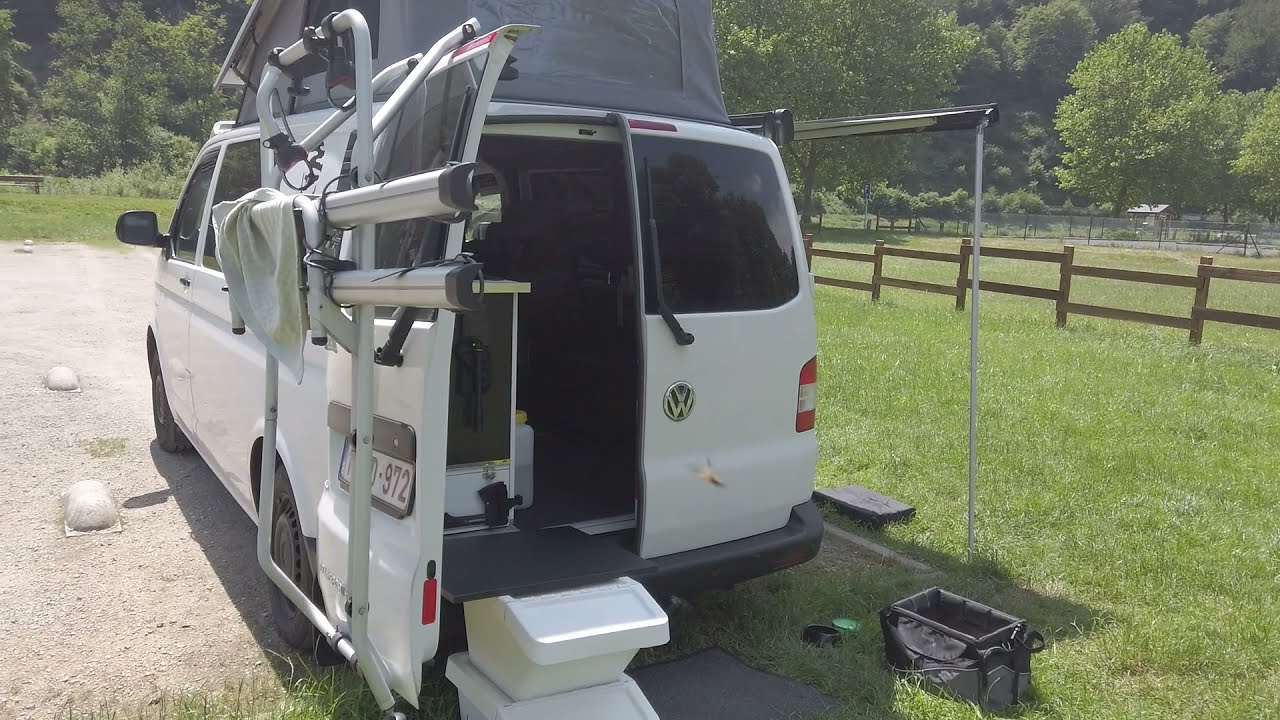 VW T5 basic converted off-grid campervan Walkaround