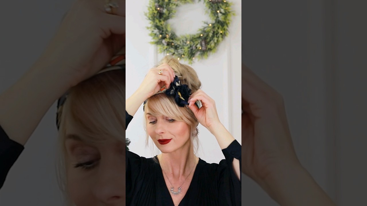 Wiosenna stylizacja włos&oacute;w: kokarda z jedwabną chustą &ndash; tutorial DIY
