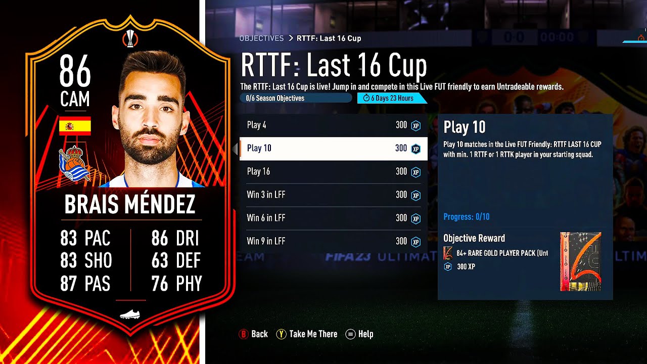 HOW TO COMPLETE RTTF LAST 16 CUP OBJECTIVES! FIFA 23