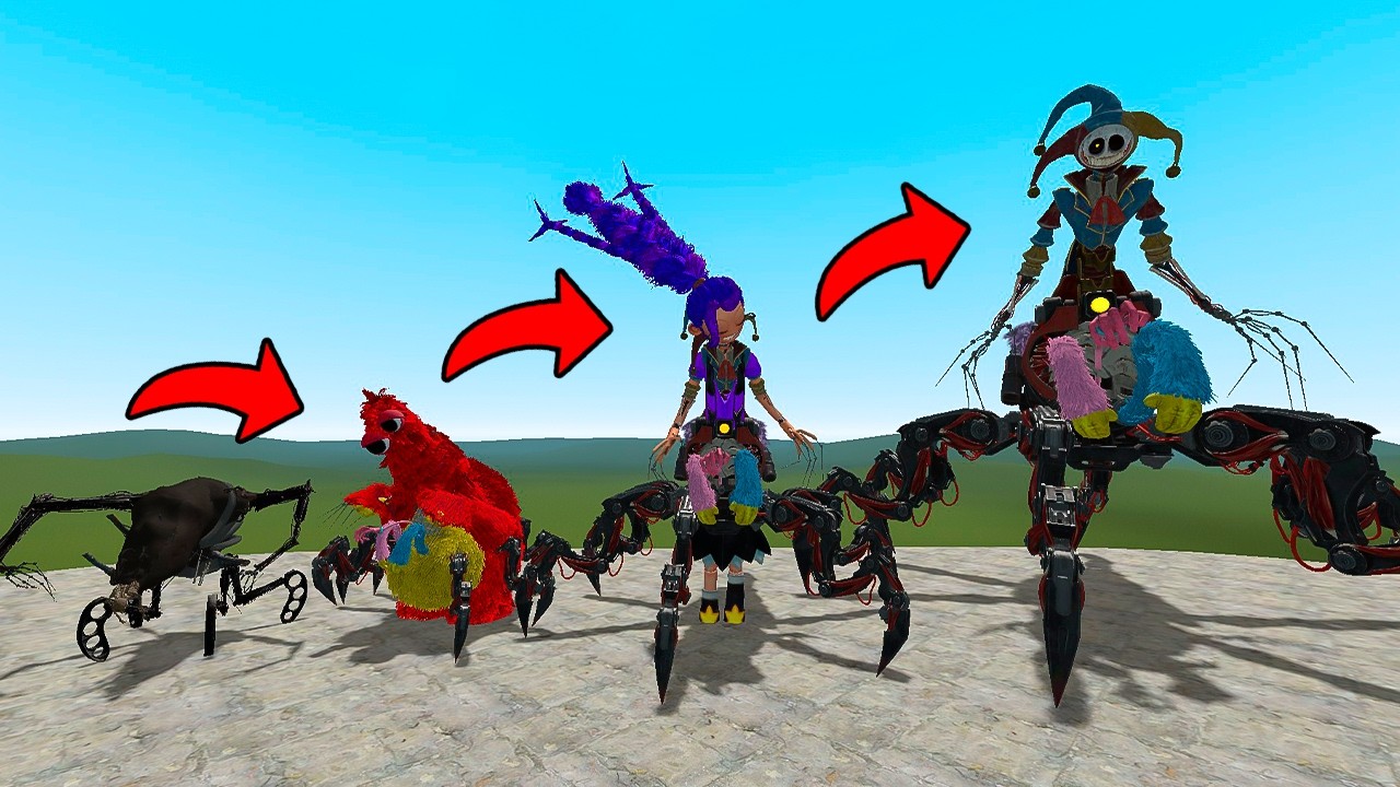 EVOLUTION The Prototype VS All Poppy Playtime 5 MEGA All Chapters | Garry's Mod