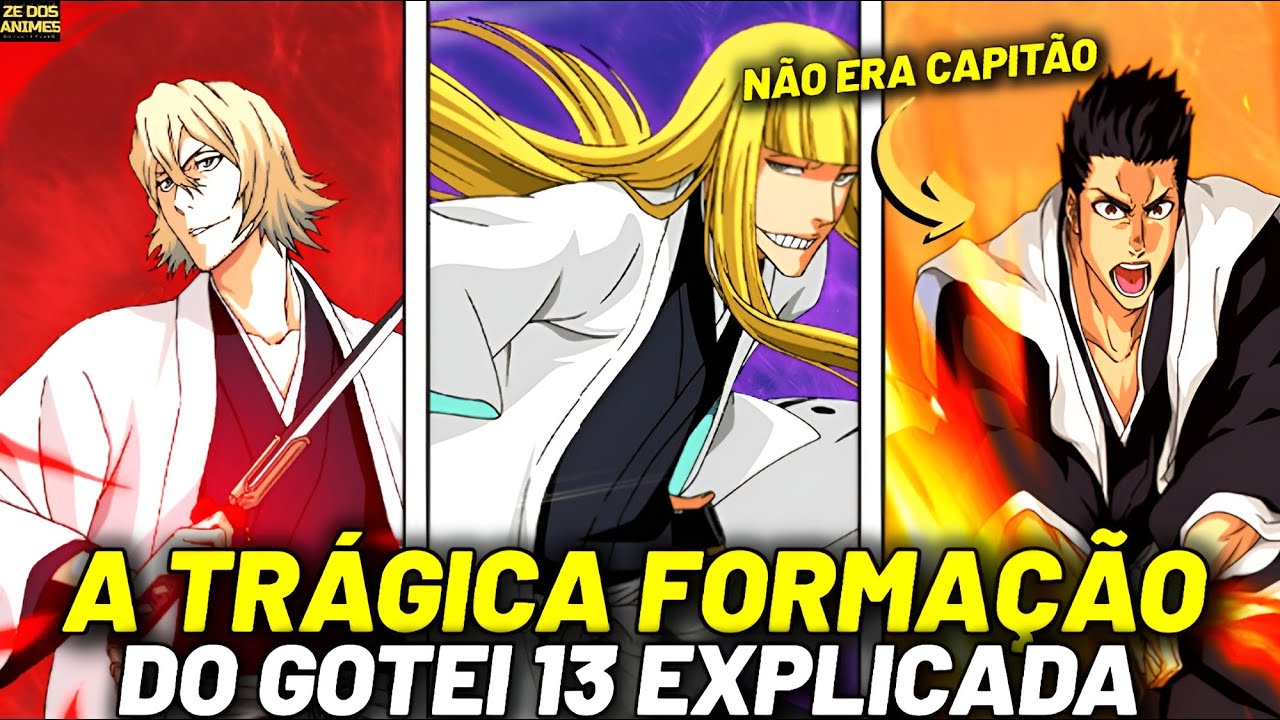 Quem era a GOTEI 13 ANTIGA em Bleach? OS SHINIGAMIS mais PODEROSOS 110 ANOS atrás