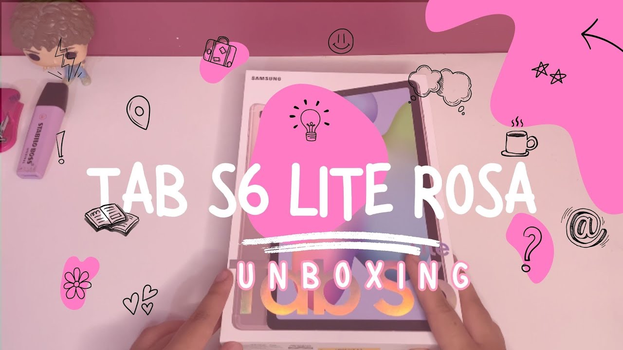GALAXY TAB S6 LITE ROSA | UNBOXING | o tablet menos caro da samsung