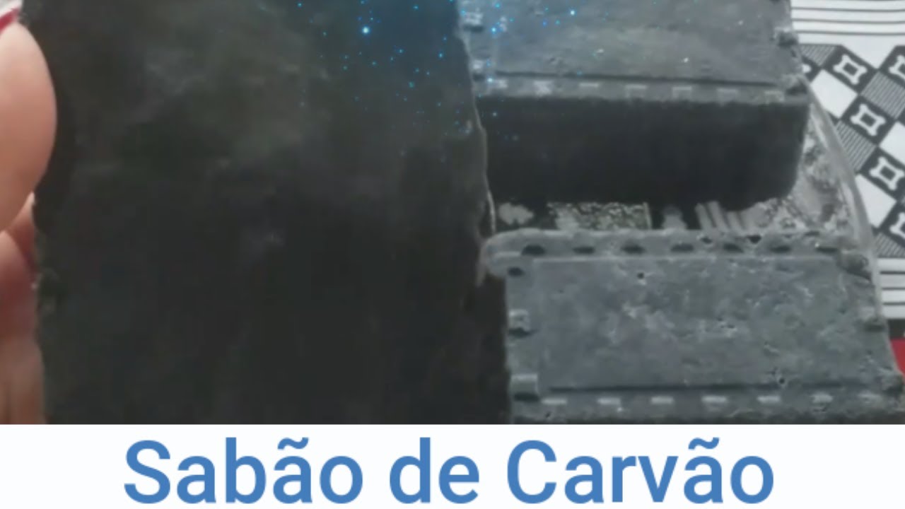 Sabão caseiro de Carvão