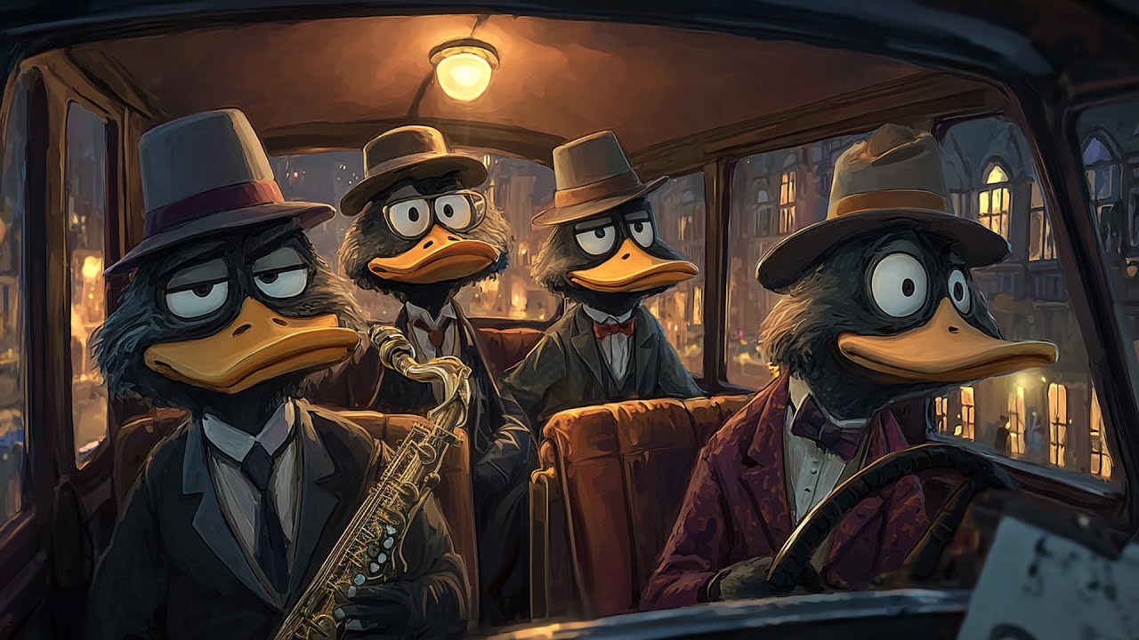 Midnight Drive with Jazz Ducks – Hard Bop Noir Vibes