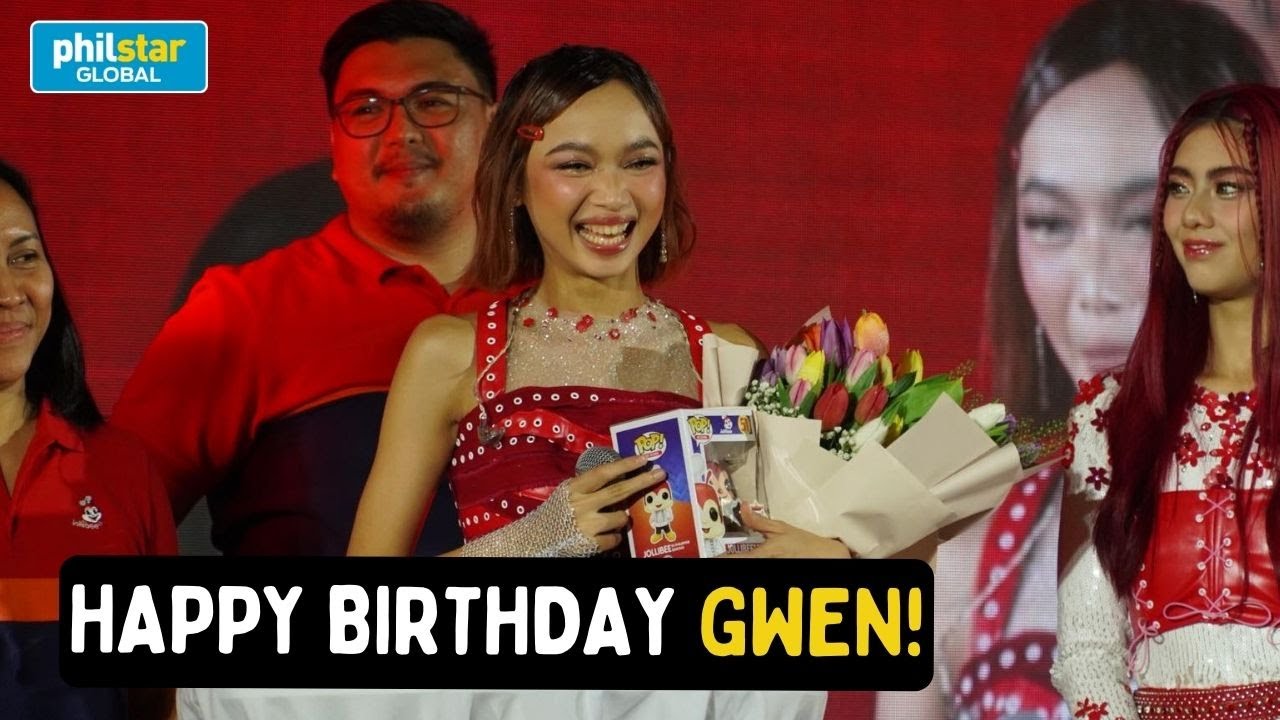 BINI and Jollibee fam greets Gwen a happy birthday during the Jollibee Best Fest